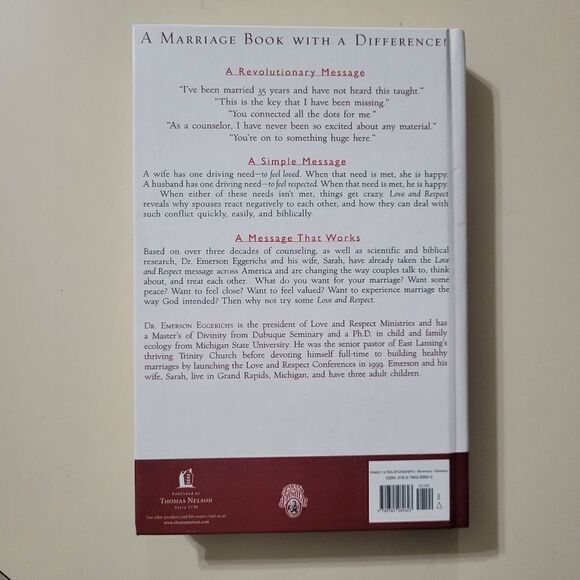 Love and Respect: The Love She Most Desires; The Respect He Desperately Needs - Picture 2 of 4